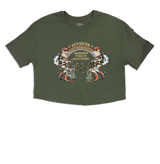 Frog Pardners Crop T-Shirt - Green